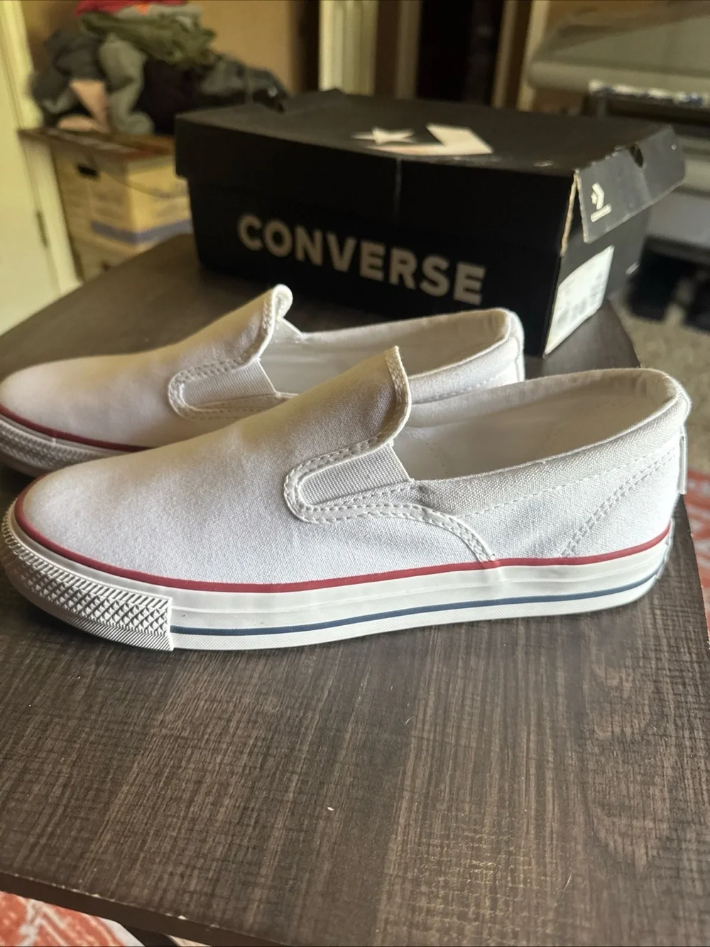 Converse CTAS Double Gore Slip Men/Women Slip On White 167940F M8- W9.5 In Box